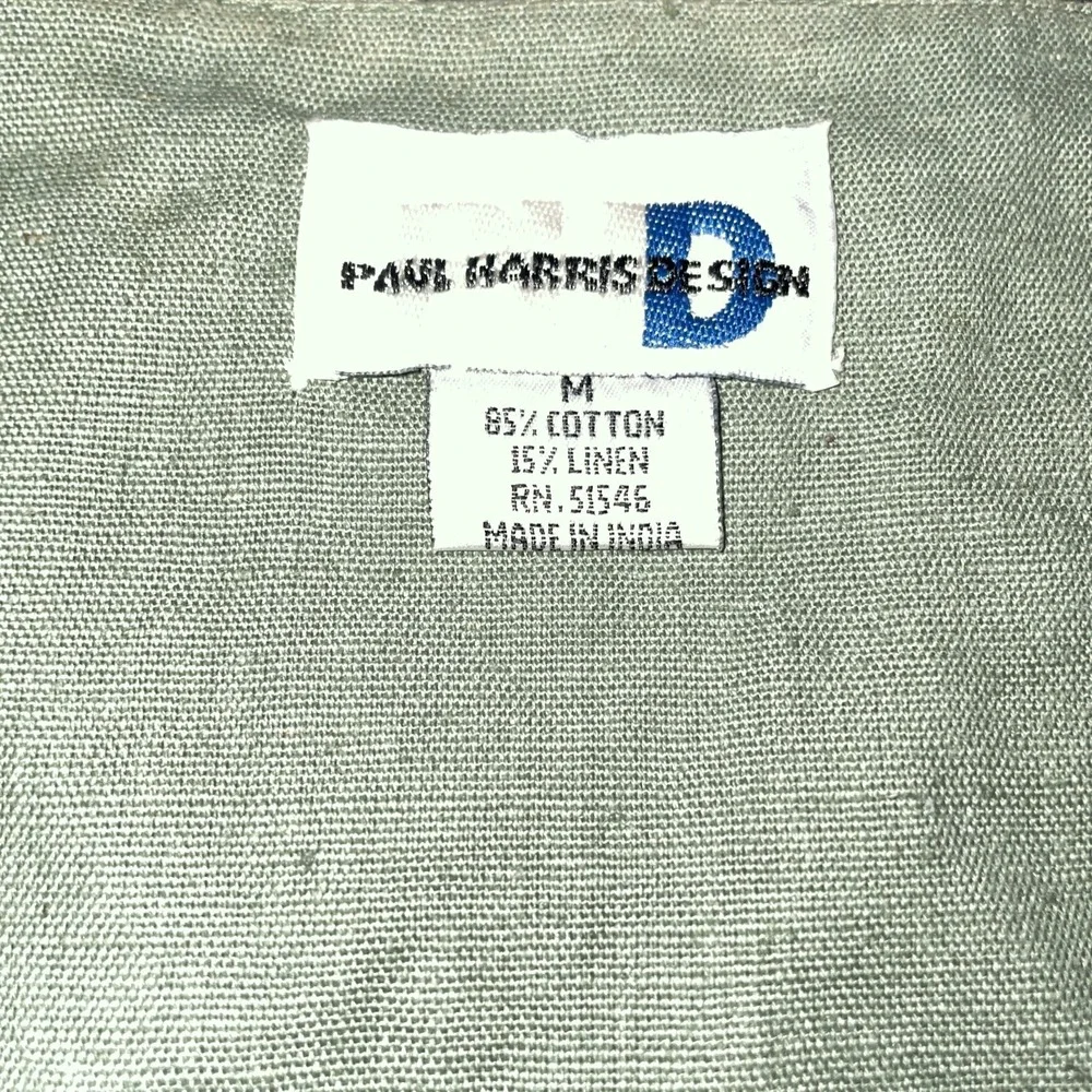 Vintage Paul Harris Design Floral Embroidery Vest Cottagecore Size Medium - Picture 2 of 4